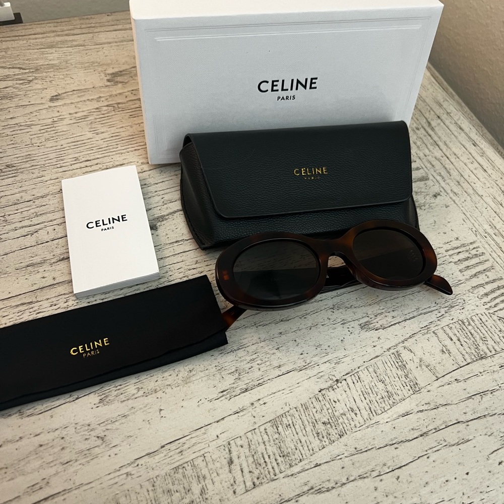 Celine Tortoise Shell Sunglasses - Picture 3 of 12